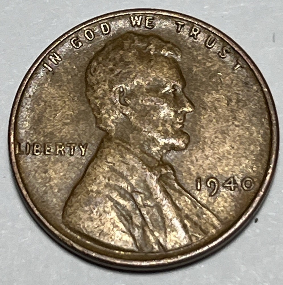 1940 Lincoln Wheat Cent Woody Improper Alloy Error