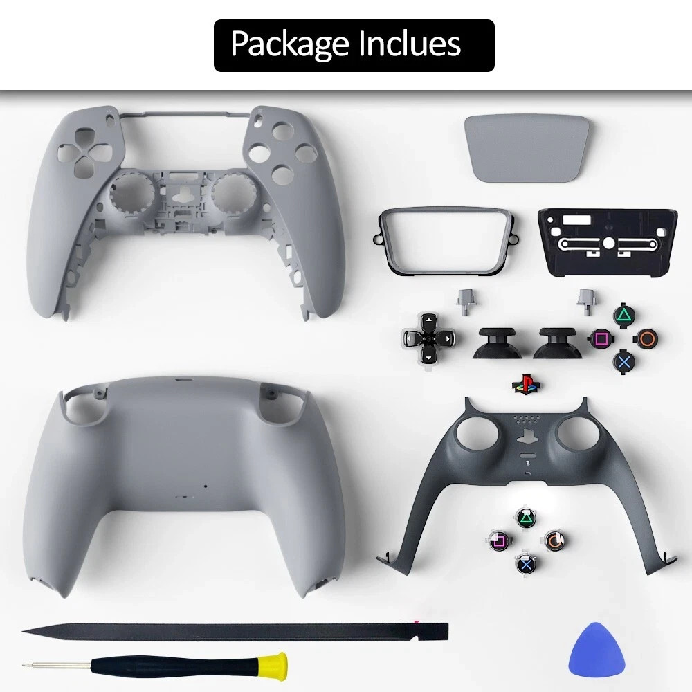 Grey PS5 Controller Shell Faceplate Limited Edition 30th Anniversary For SONY US