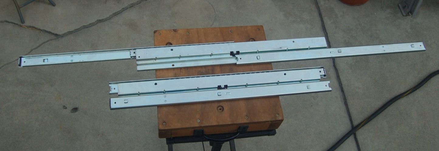 1 PAIR of NEW SNAP-ON TOOLS #8-1288LRS 27" BALL BEARING DRAWER SLIDES