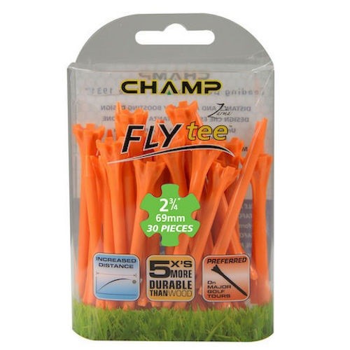 NEW Champ Fly Tee - 30 Count - Orange - 2-3/4"