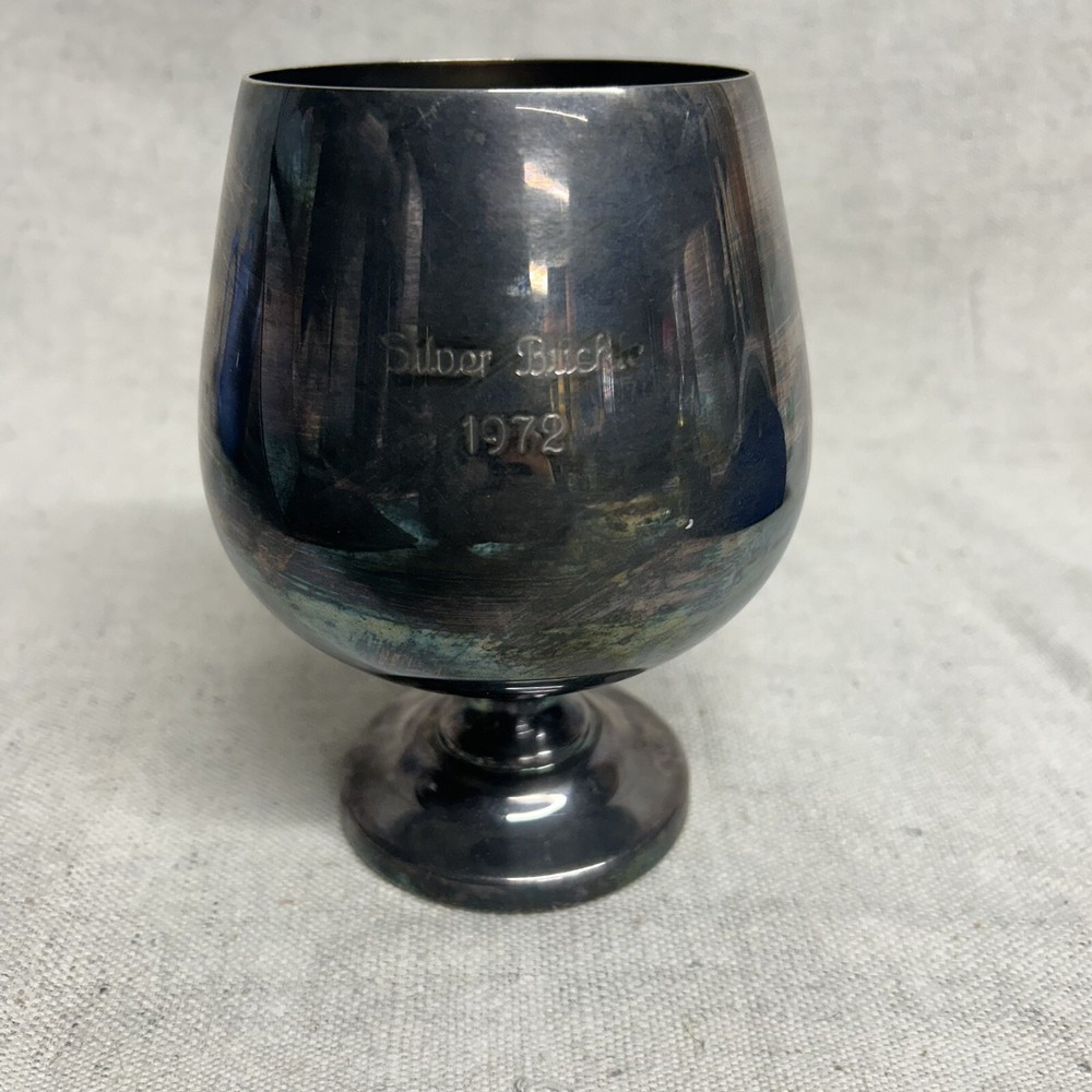 VTG EPCA Silverplate Goblet Trophy by Poole 822 1972 Silver Buckle