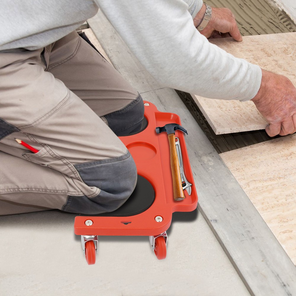 Rolling Knee Pad Wheels Soft Lining Rolling Wheeled Pads Platform Workers' Tool