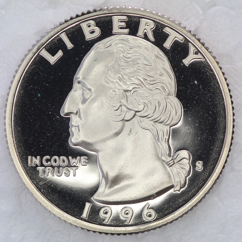 1996 S CLAD Proof Washington Quarter UNCIRCULATED