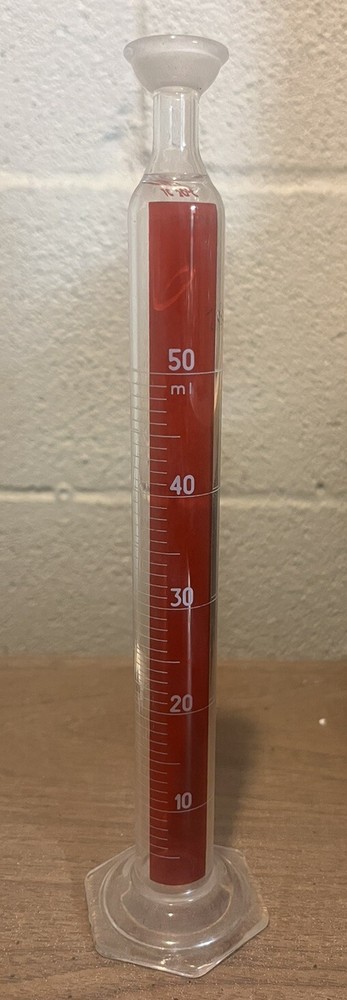 Pyrex USA 50ml graduated cylinder Jointed