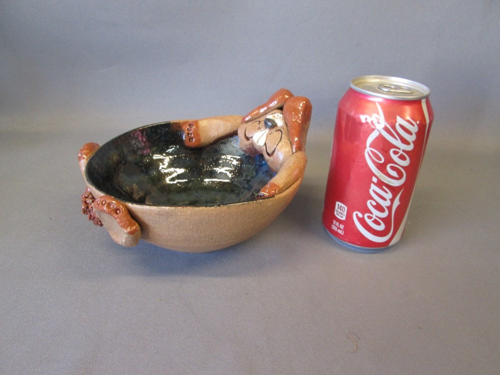 Hicks Art Pottery Bowl Rabbit Bunny Easter Novelty Whimsy