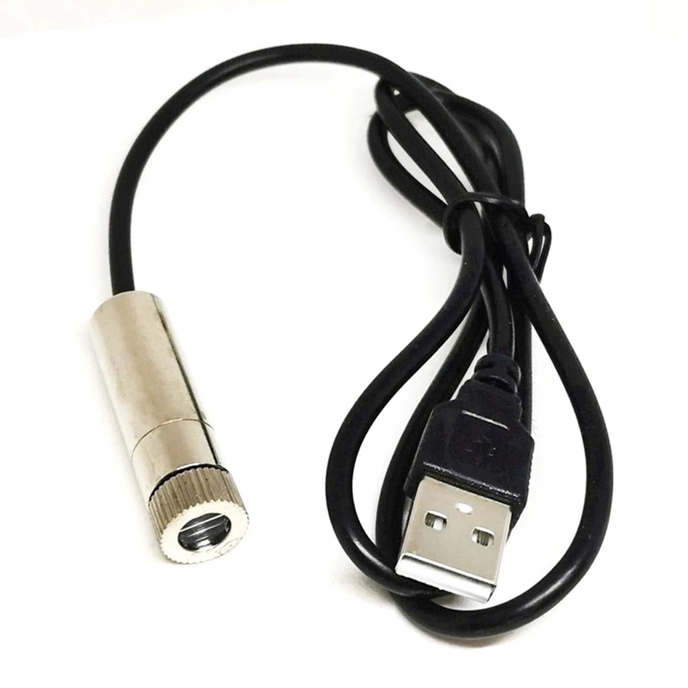 Focusable 650nm 100mW Dot/Line/Cross red Laser Diode Module with USB + Adapter