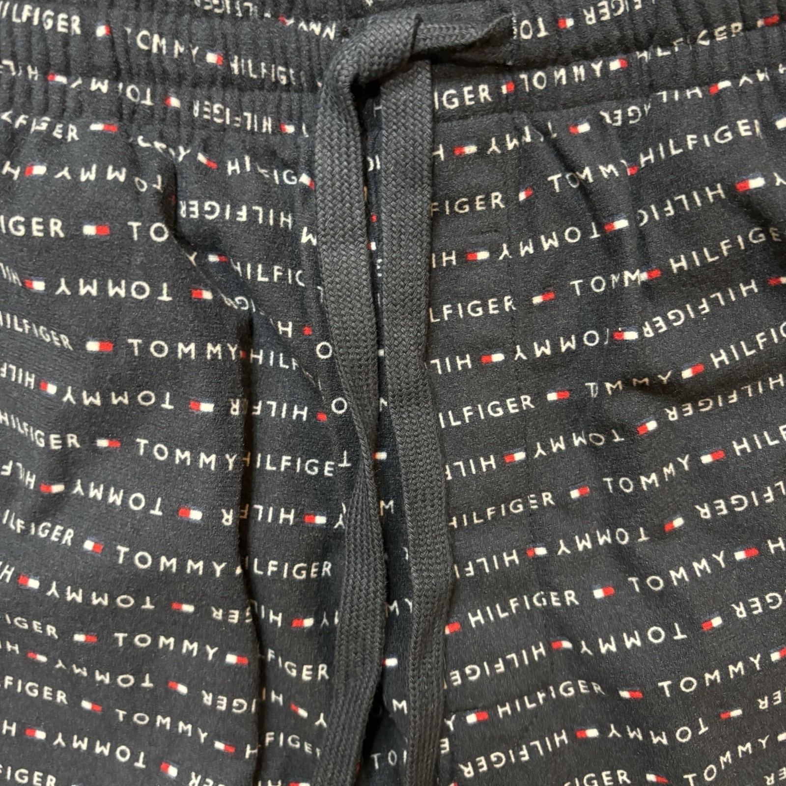 $42 Tommy Hilfiger Medium Wedgewood Pajama Sleepwear Blue Pants Drawstring NEW