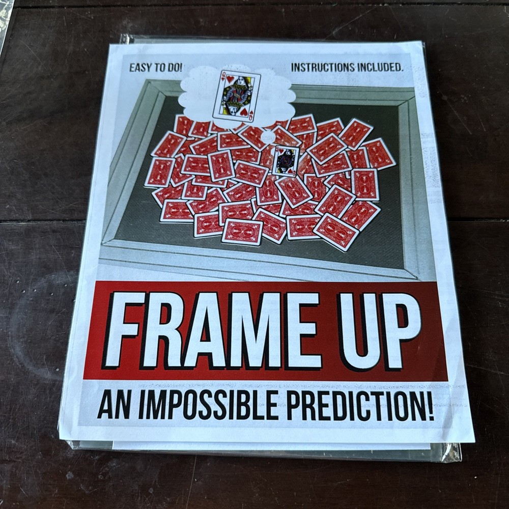 FRAME UP PREDICTION CARD MAGIC TRICK - Visual Magic Illusion For Close-Up & Stag