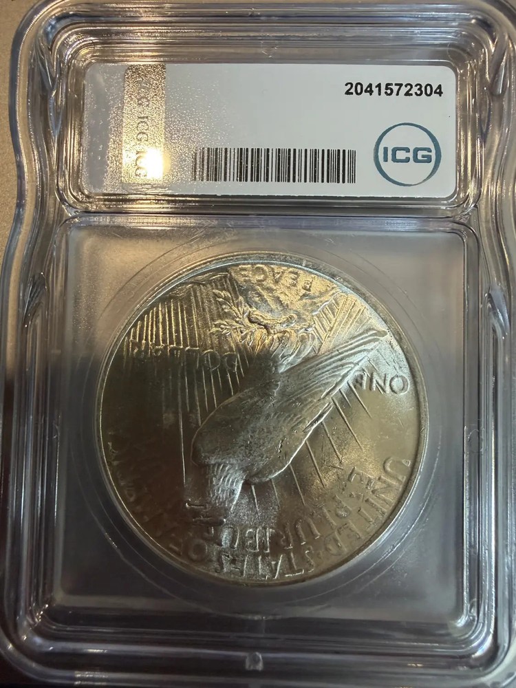 1923 Peace Silver Dollar ICG MS-63