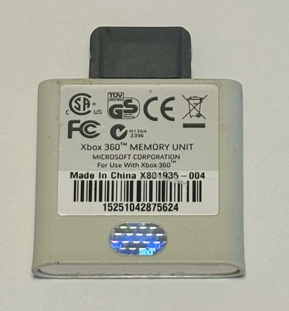 Official OEM Microsoft Xbox 360 64MB Memory Card Official Microsoft Memory Unit