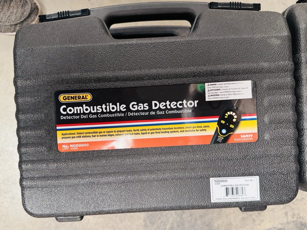 General NGD8800 Battery Portable Variable Sensitivity Combustible Gas Detector