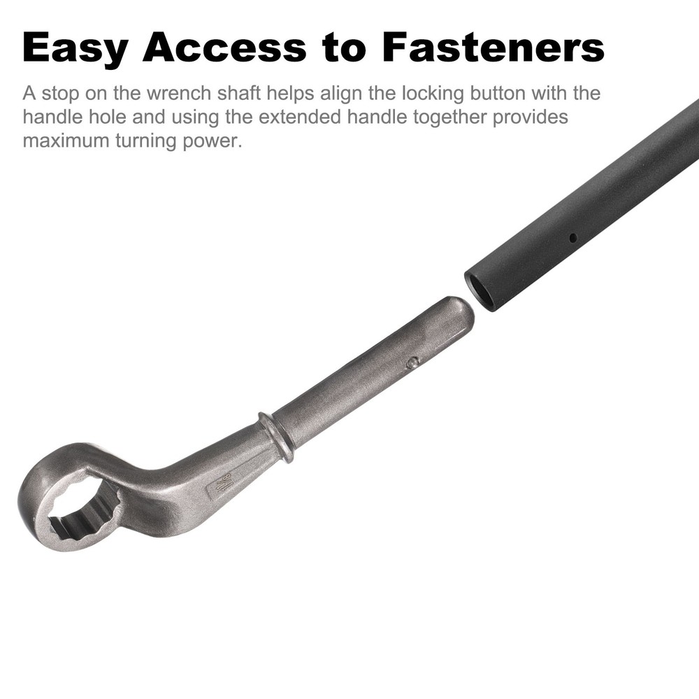 Offset Box End Tubular Handle Wrench 2" Offset Torx Wrench, Silver Gray