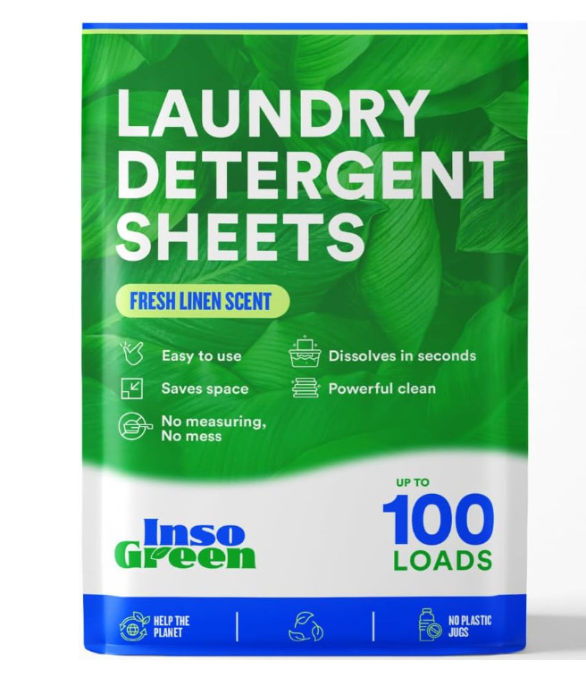 Laundry Detergent Sheets – 100 Loads - Eco Washer Sheets Detergent