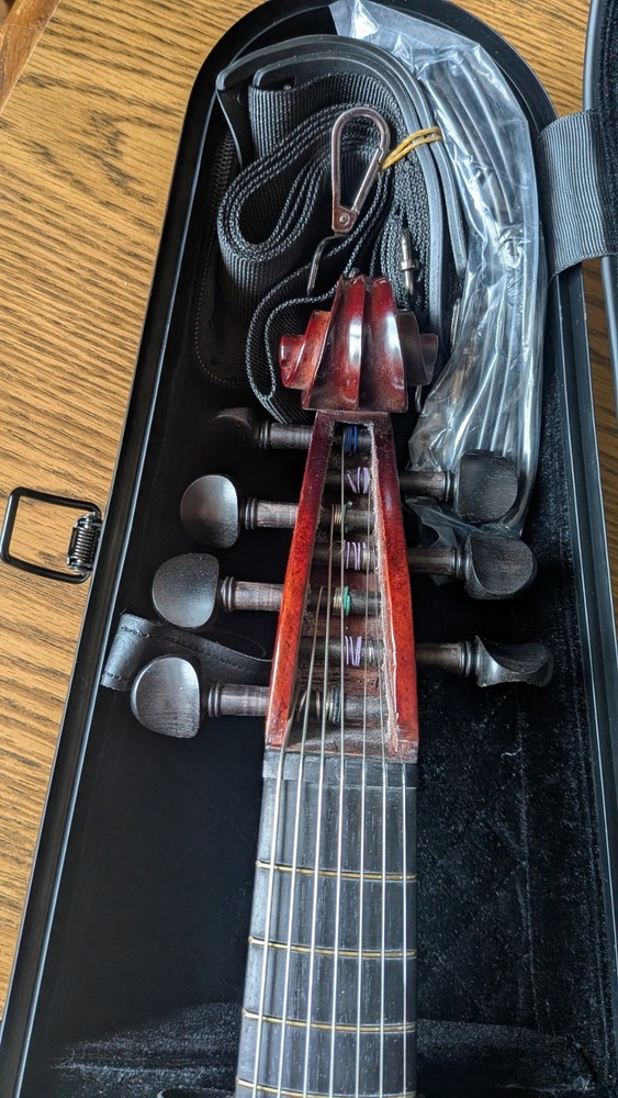 SONG Exquisite Electric Violin 7 String 4/4 SOLID WOOD! Gorgeous With Case & Acc