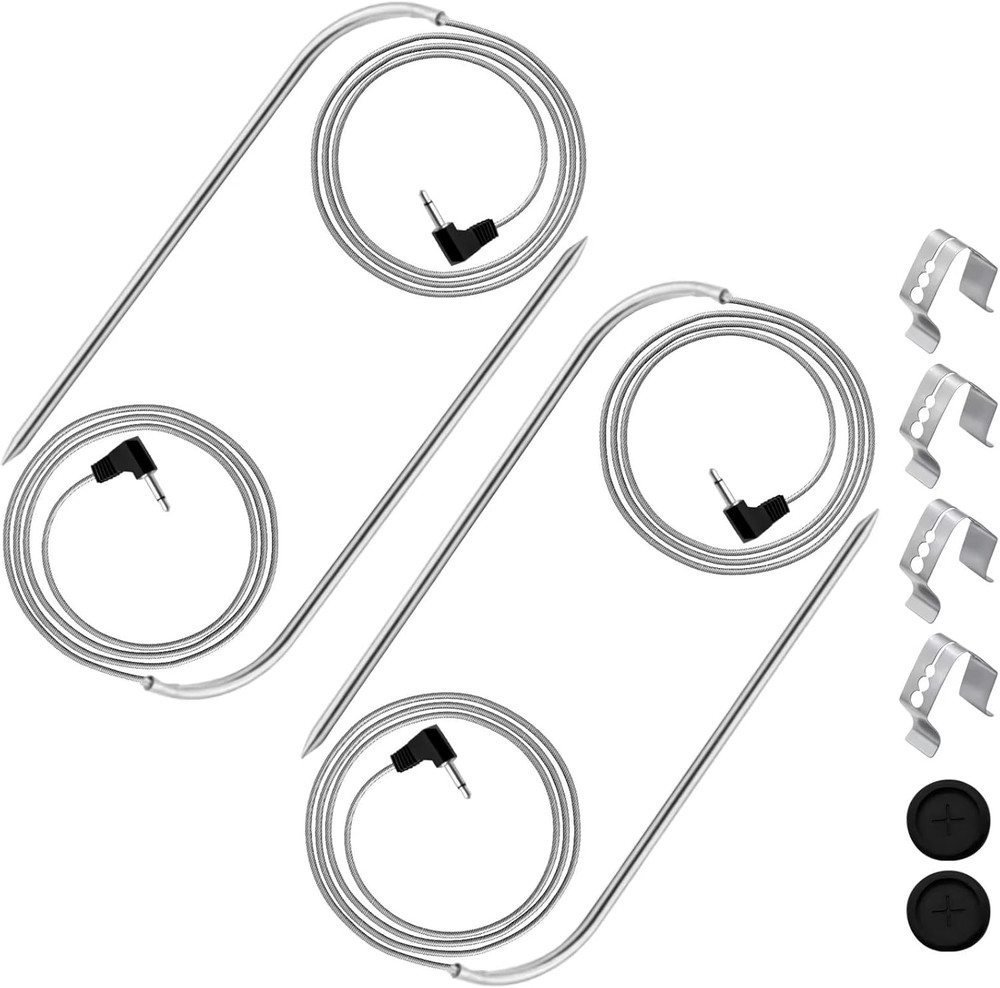 4-Pack Meat Probes Compatible with Masterbuilt Gravity Series 560/800/1050, with