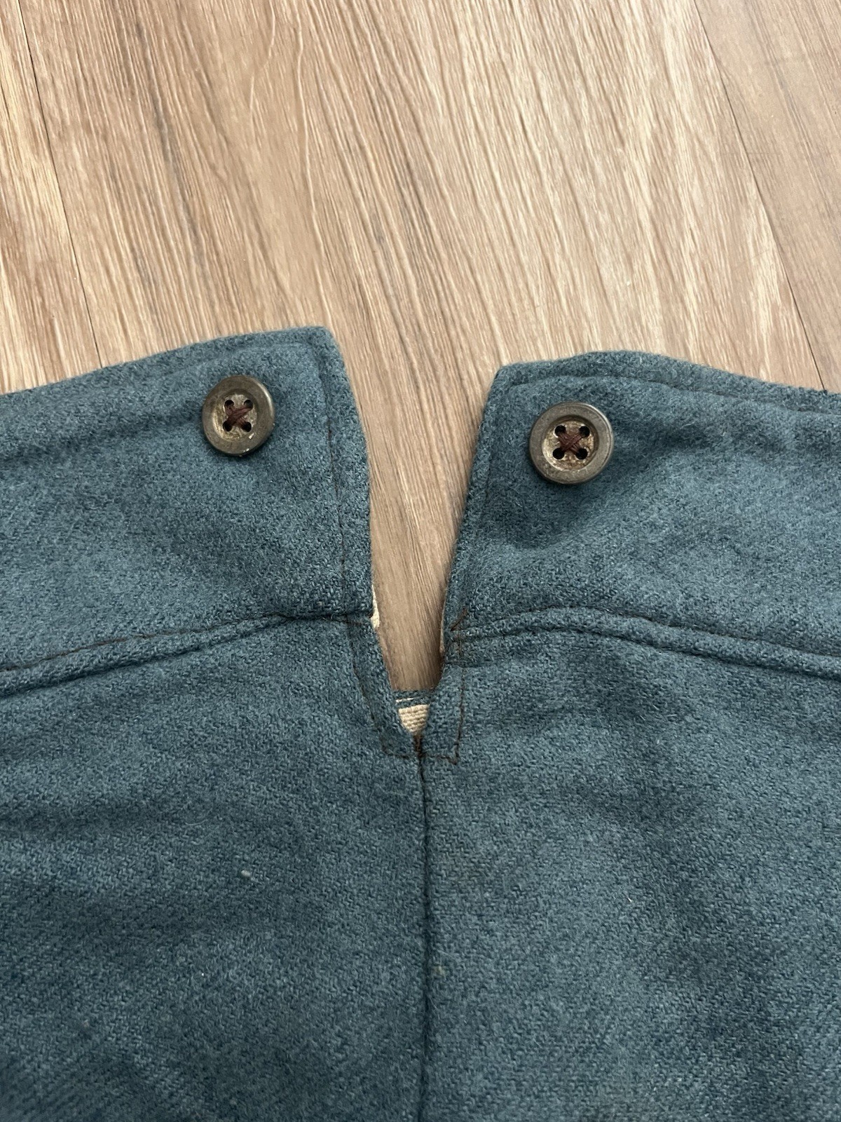 Vintage Repro Civil War Uniform Union Wool Trousers Sky Blue & Striped Shirt