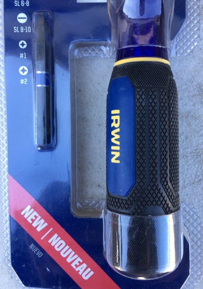 Irwin 4 pcs. Quick change Driver Screwdriver Lock n Load