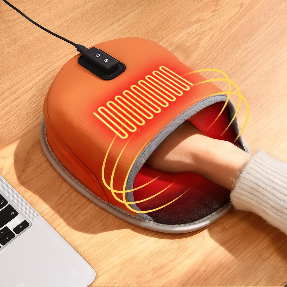 Heated Mouse Pad Hand Warmer - Dual-Sided Heating USB Heated Mouse Pad - 3 Te...