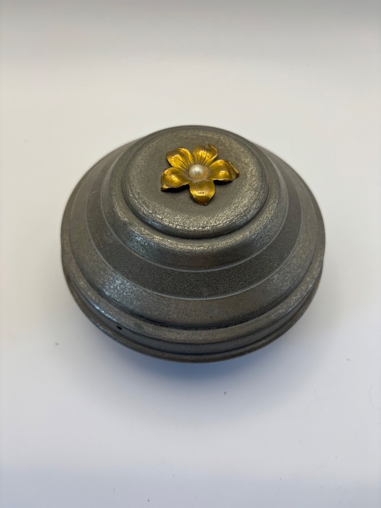 Vintage Vanity Powder Puff Music Box