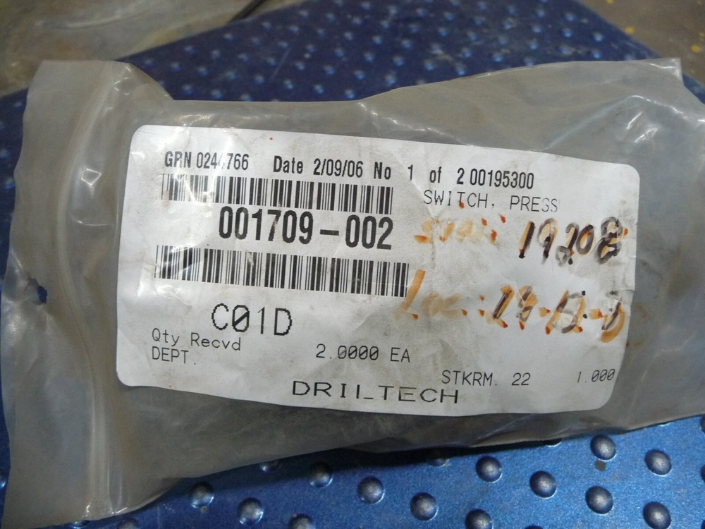 Sandvik Pressure Switch 001709-002