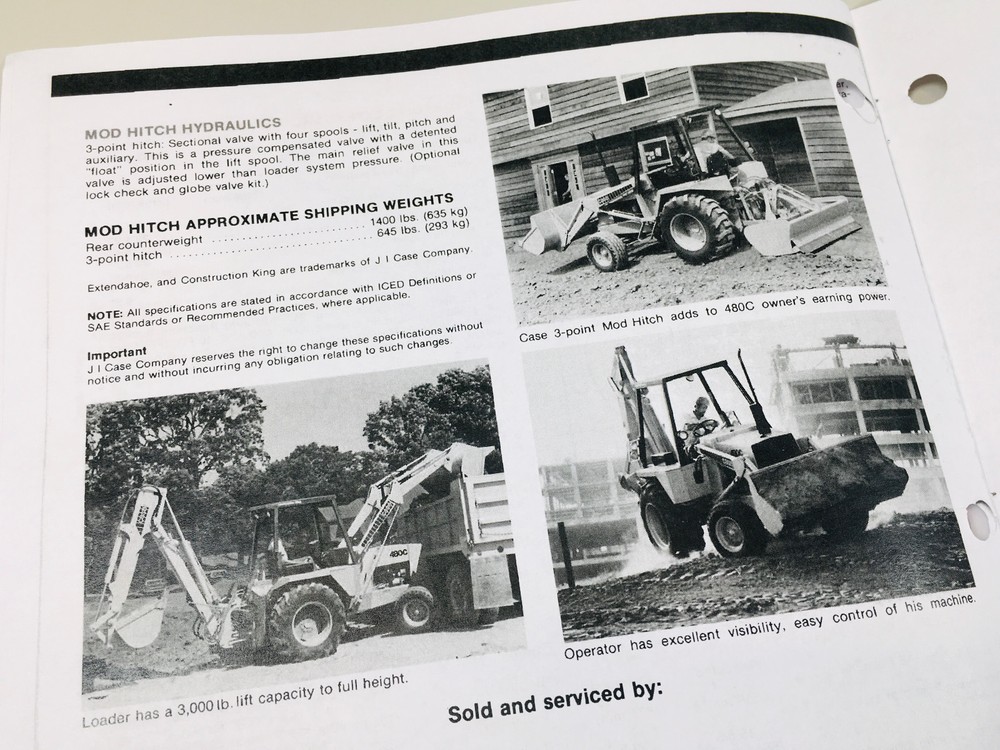 Case 480C Tractor Loader Backhoe Service Shop Manual