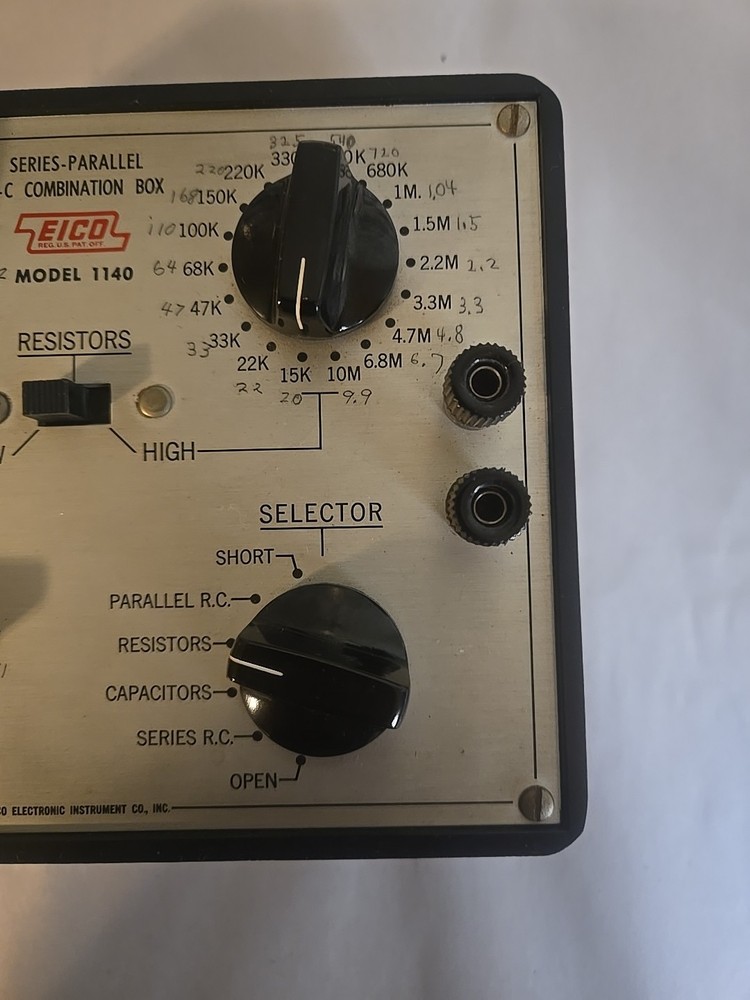 Vintage EICO 1140 Series Parallel R-C Combination Box