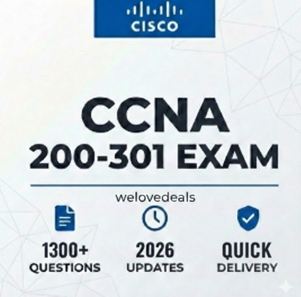 Cisco CCNA 200-301 Exam Solutions 1300+ Updated Questions