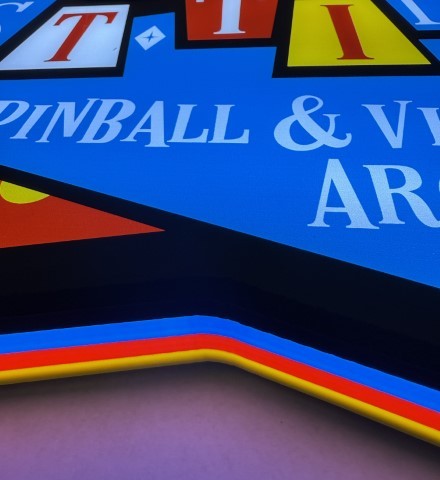 Past Times Arcade Pinball Pin-Sign Extra Large