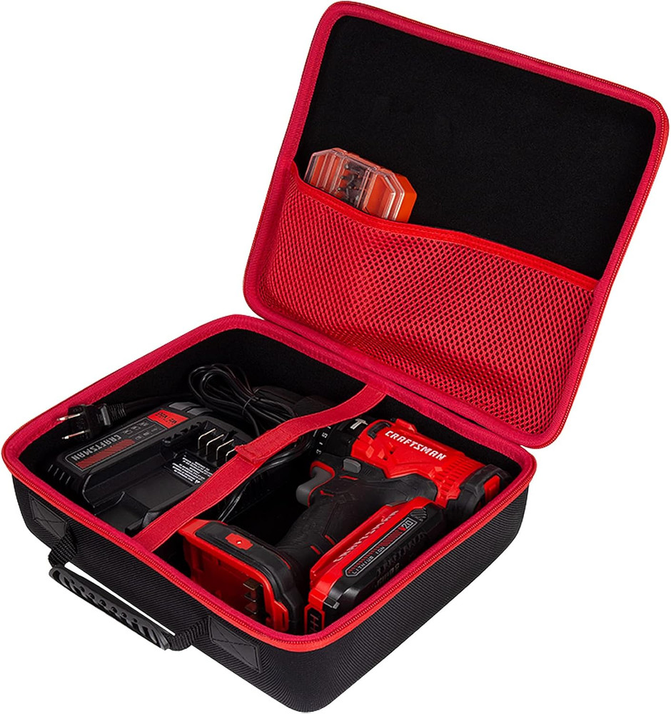 Hard Storage Case Replacement for CRAFTSMAN V20 Cordless Drill/Driver Kit (CMCD7