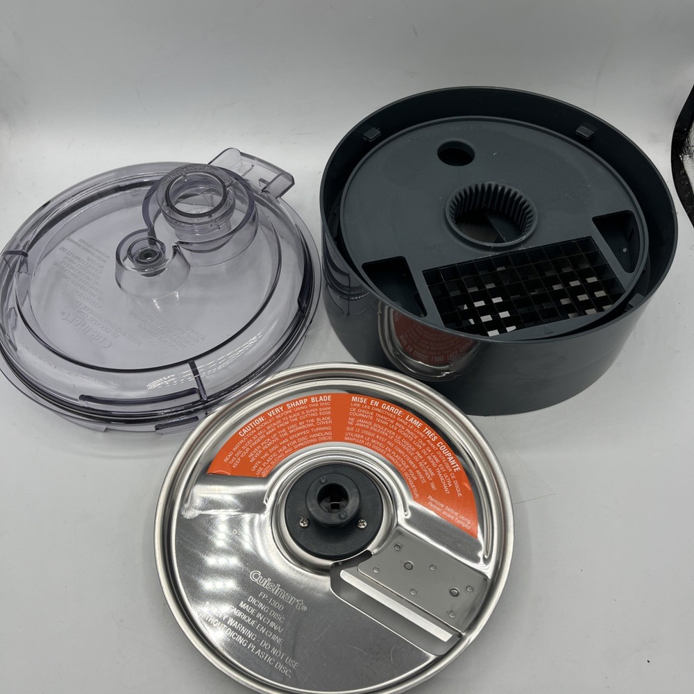 Cuisinart FP-13FC Elemental Food Processor Dicing Kit Flat Cover Set