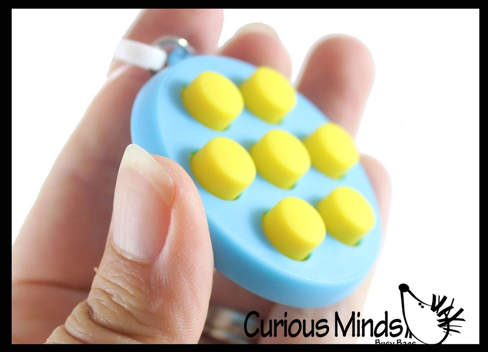 1 RANDOM COLOR Circle Fidget Clicker Buttons Controller Cube Block - Hand Fidget