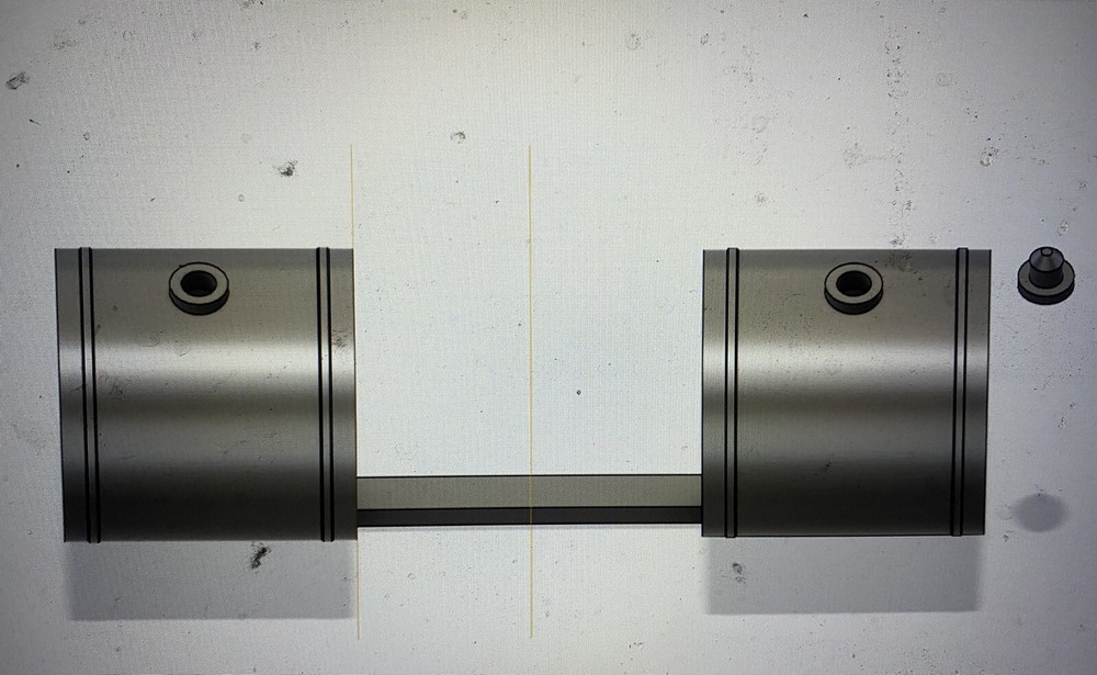 1/16 Scale Spraying Tractor Tanks , Hollow With Caps