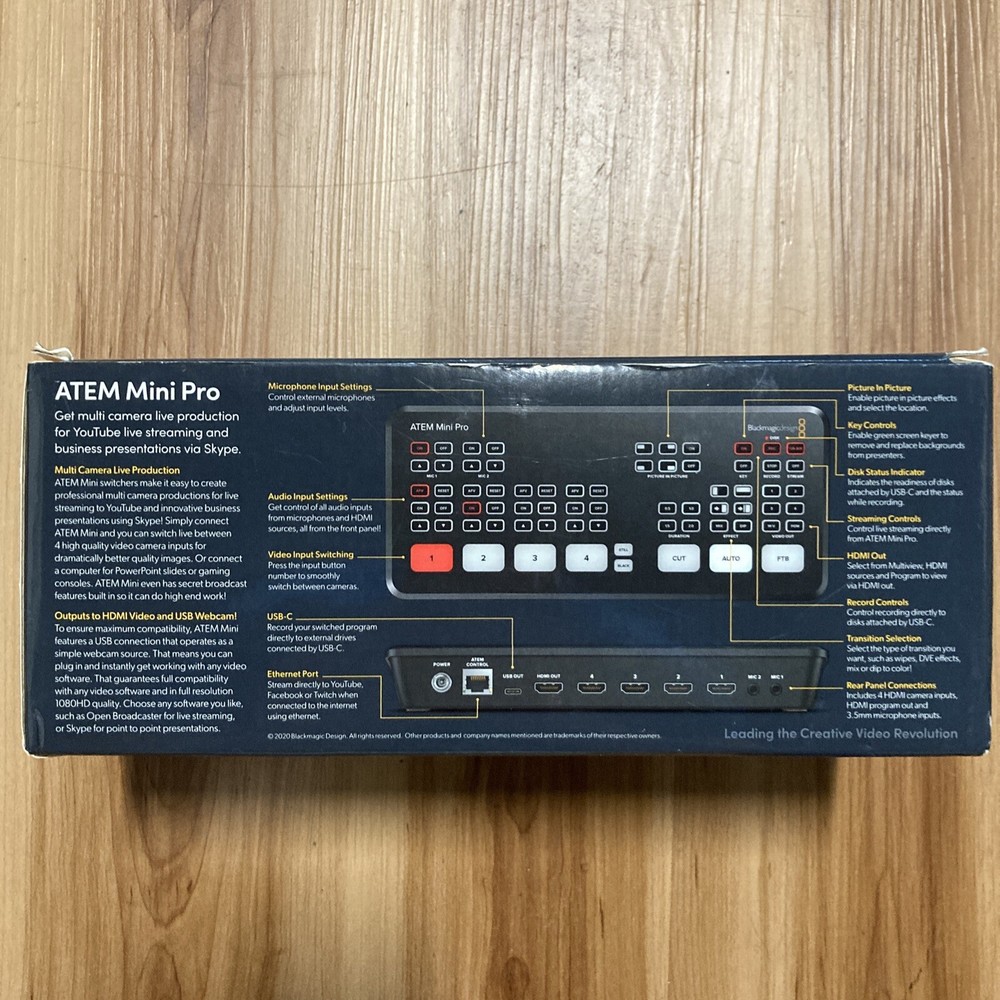 Blackmagic Atem Mini Pro Switcher