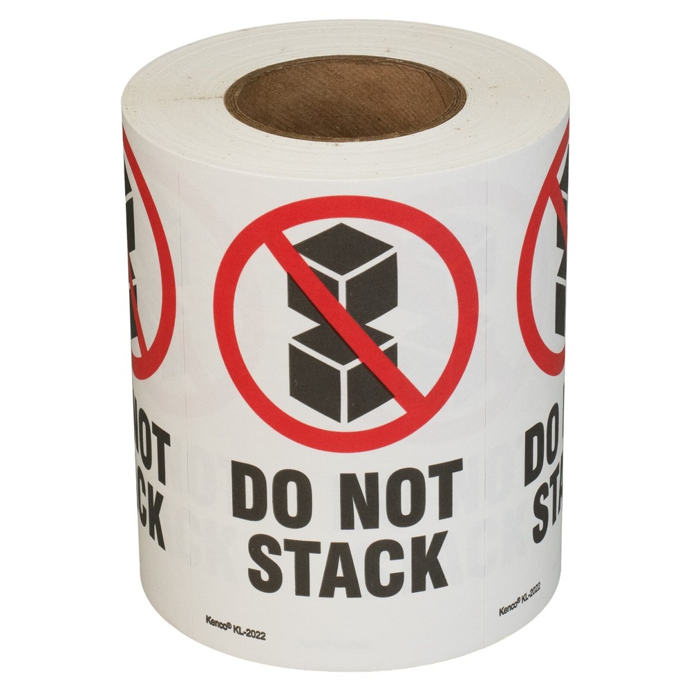 5" x 3" DO NOT STACK Inventory Stickers, Shipping Labels - 1500pc, 3 Rolls!