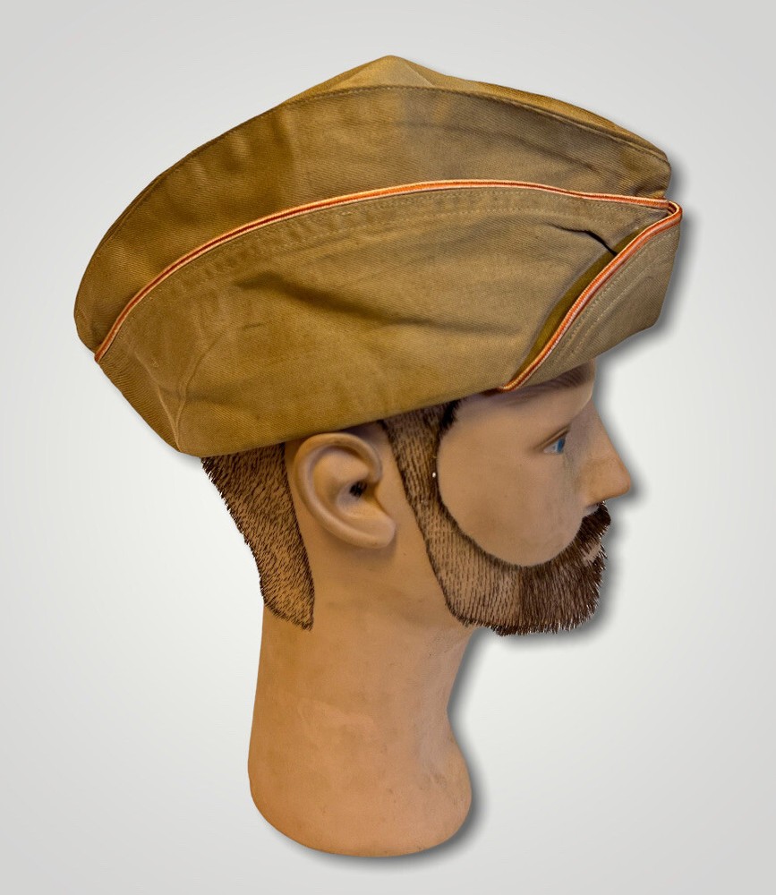 WW2 US Military Garrison Cap Hat Khaki d
