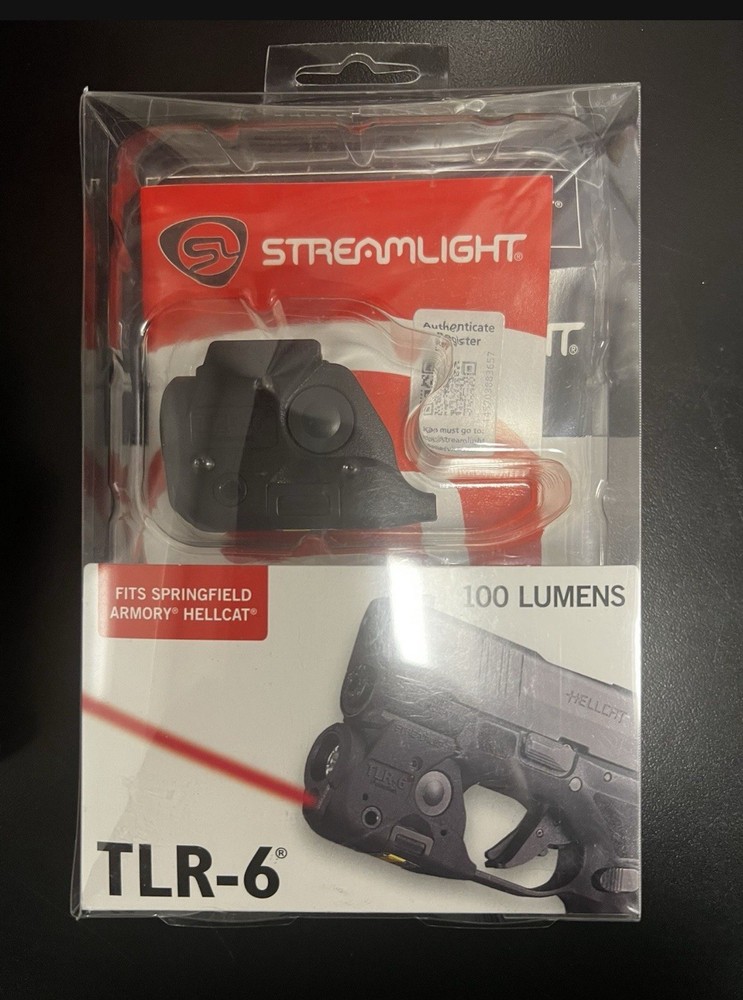Streamlight TLR-6 100-Lumen W/ Red Laser Micro Compact Springfield Hellcat