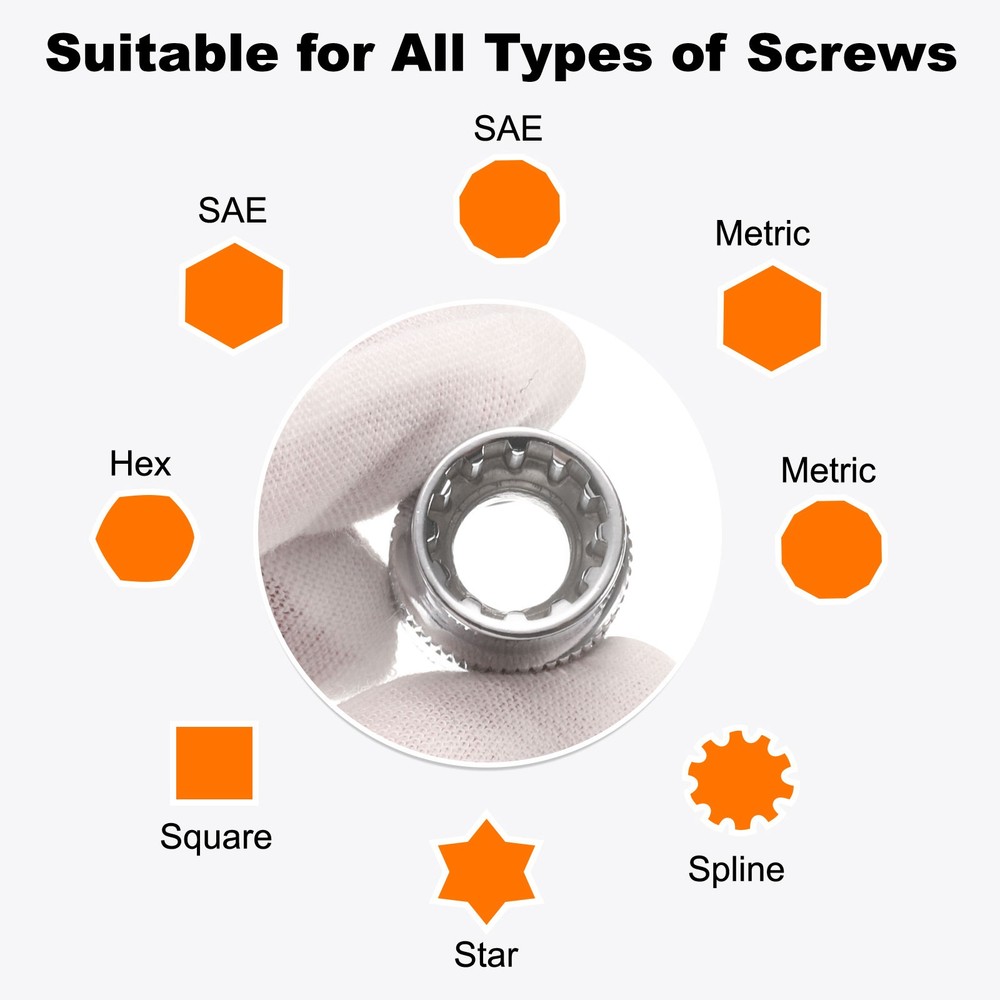 12 Points Socket 3/8" Drive 9mm Metric Shallow Impact Socket