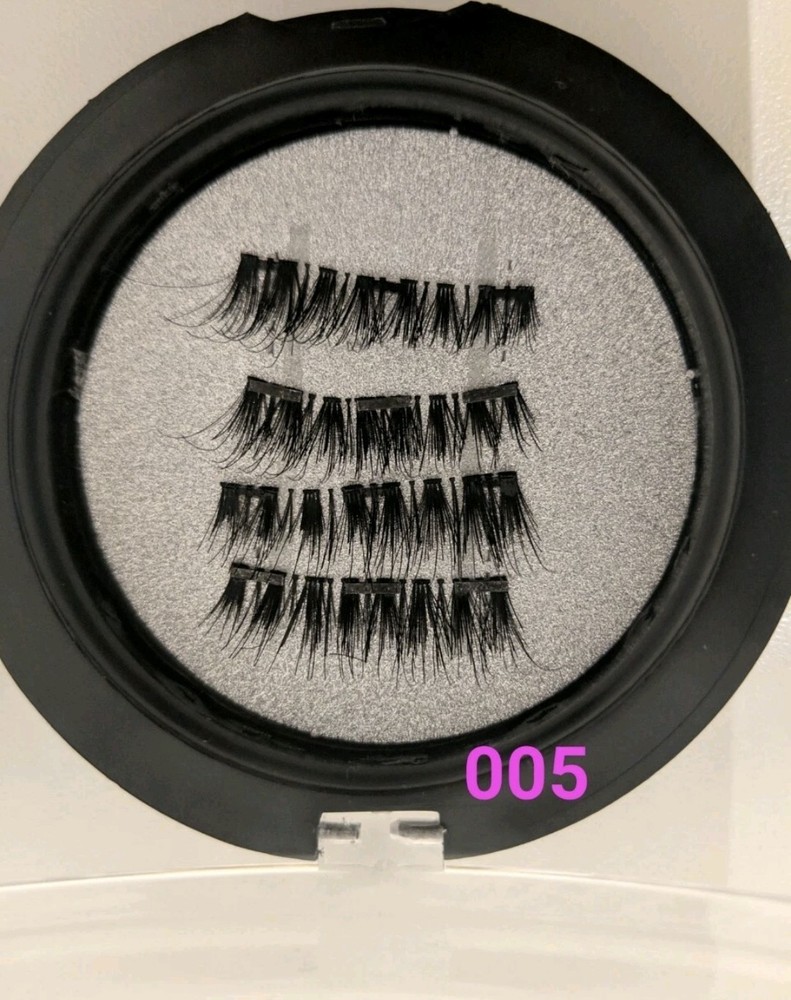 Triple Magnetic 3D Eyelashes Handmade Reusable False Magnet 005