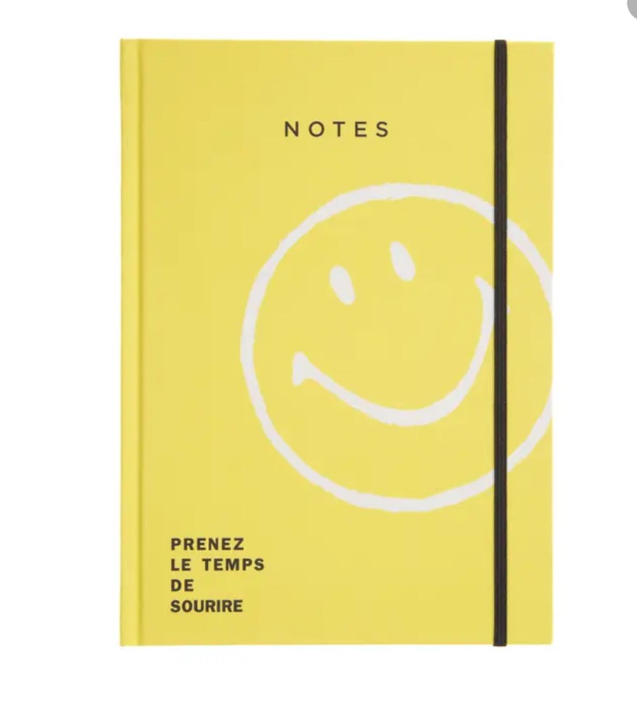 SMILEY LINED NOTEBOOK 6”x8” NEW SHRINK WRAPPED YELLOW NWT