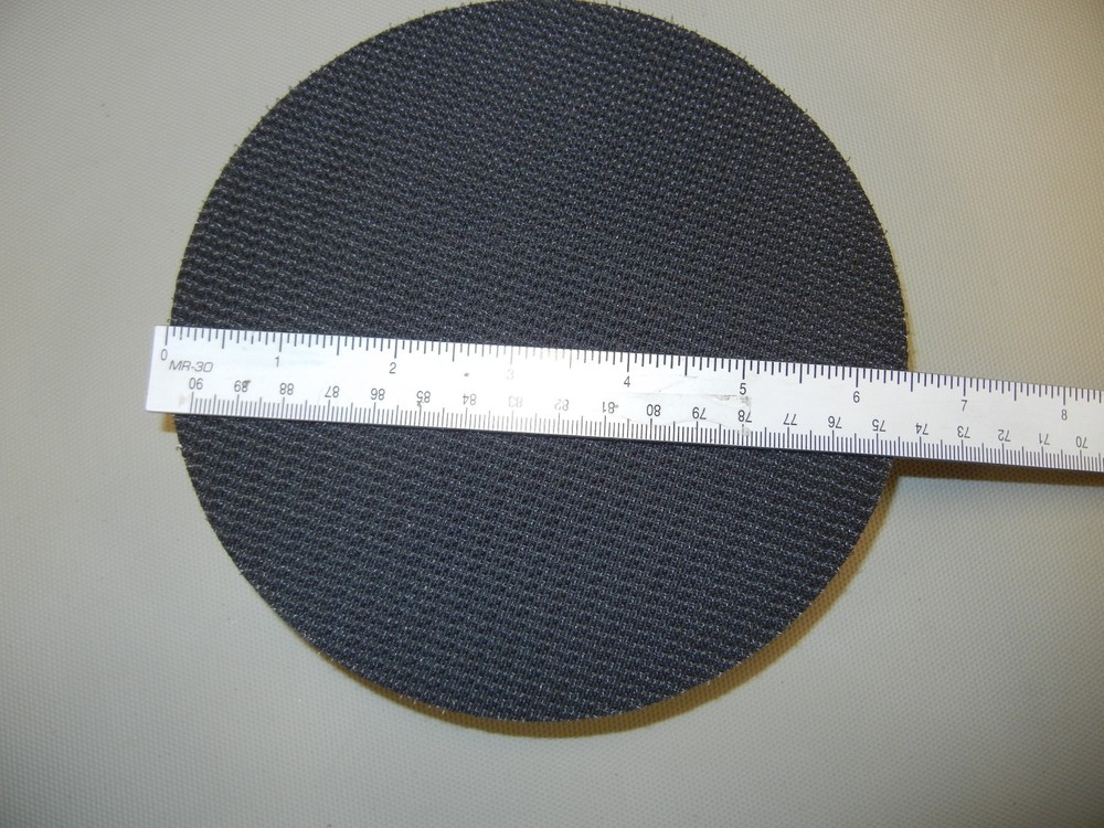 6 1/2" X 5/8" thread baking pad for 7" & 8" buffing and polish hook & loop pads