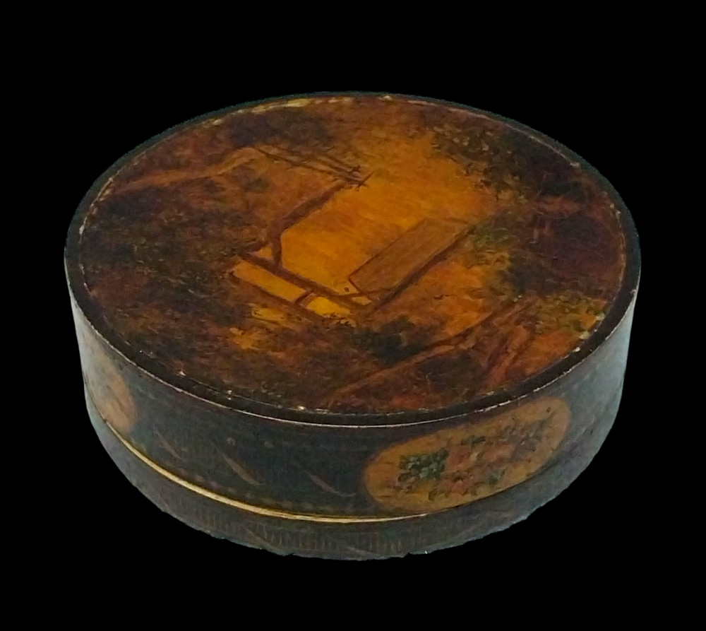 ANTIQUE GENTLEMAN'S TABLE SNUFF BOX Vernis Martin