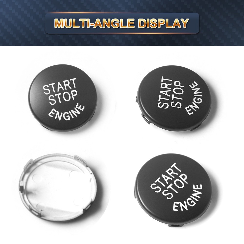 Black Engine Start Stop Switch Button Cover Fit for BMW E60 E70 E83 E84 E90 E92