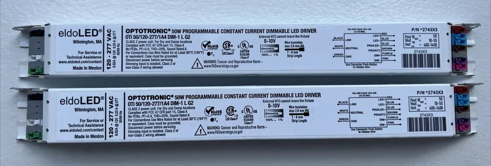 eldoLED Optotronic Programmable Linear Constant Current LED Driver 2743X3 ⭐FOR 2