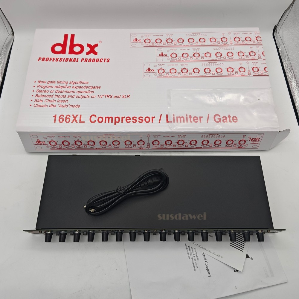 DBX 166XL Compressor Limiter/Gate Effects DSP Processor US Stock NEW