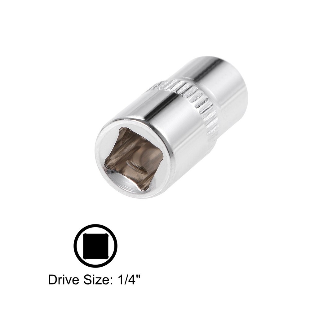 5PCS 1/4" Drive External Torx Shallow Socket Set E4 E5 E6 E7 E8 Cr-V Steel DIY