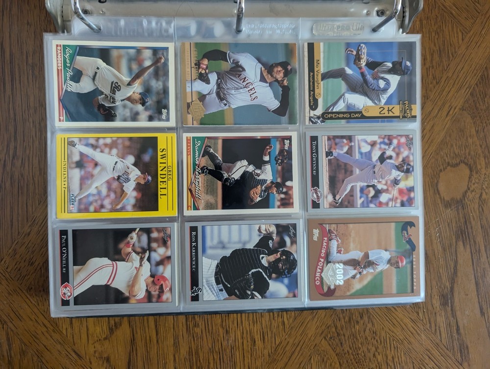 Baseball Trading Card Collection Binder Clean Cards!!