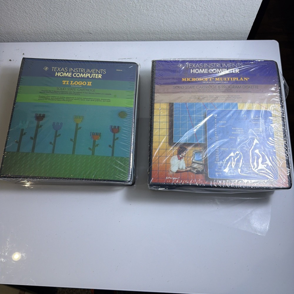 Texas Instruments Home Computer TI Logo II Solid State W/ Microsoft Multiplan