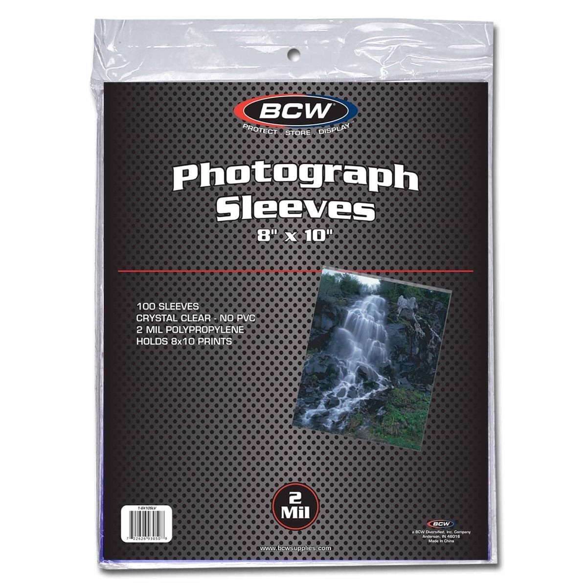 BCW 8x10 Photo Sleeves 100 Pack Clear Archival Acid-Free Print Protectors