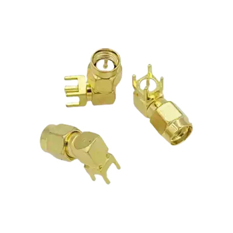 5PCS SMA-JE-JWE Internal Threaded Internal Needle Elbow Connector New
