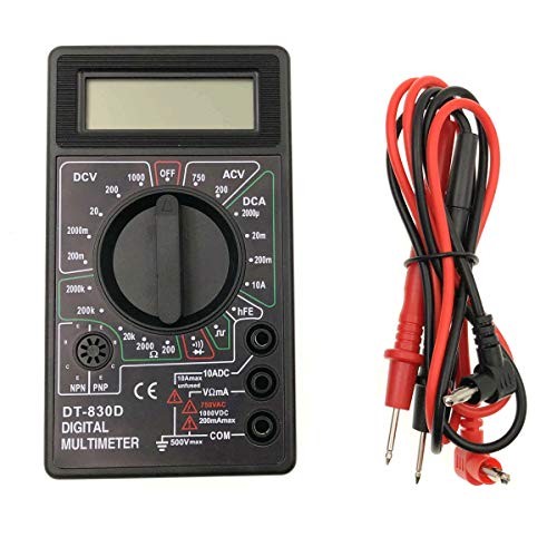 JZK DT-830D Black Digital Multimeter Voltmeter Ammeter Digital LCD Multimeter,